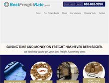 Tablet Screenshot of bestfreightrate.com